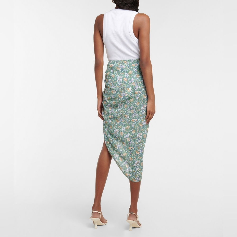 Veronica Beard Hazel floral asymmetric midi skirt Size Medium - Picture 3 of 6
